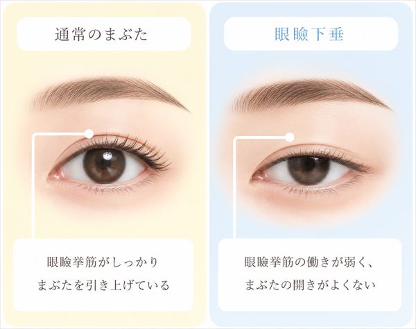 眼瞼下垂の症状のセルフチェックシート