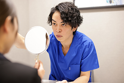 こめかみのヒアルロン酸　カウンセリング