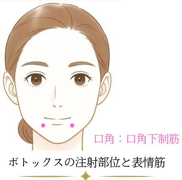 口角ボトックスのデザイン